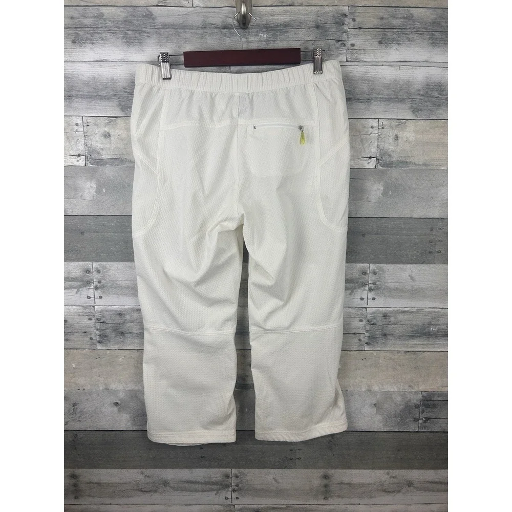 Nike Sphere Dry White Medium Textured Capri Pants White Athletic